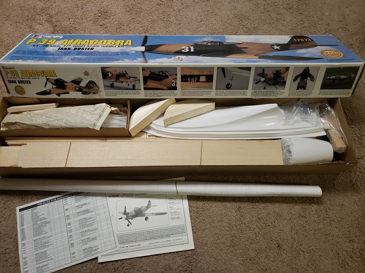 Top Flite GOLD Edition P-39 Airacobra Tank Buster 1/7 Size Top Flite GOLD Edition P-39 Airacobra Tank Buster 1/7 Size