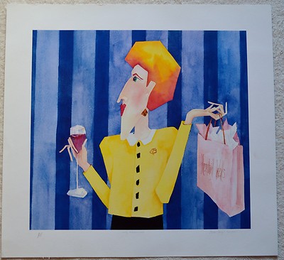 RENEE STEGER SIMPSON LIFE'S ESSENTIALS SERIGRAPH ARTIST PROOF SIGNED W/COA