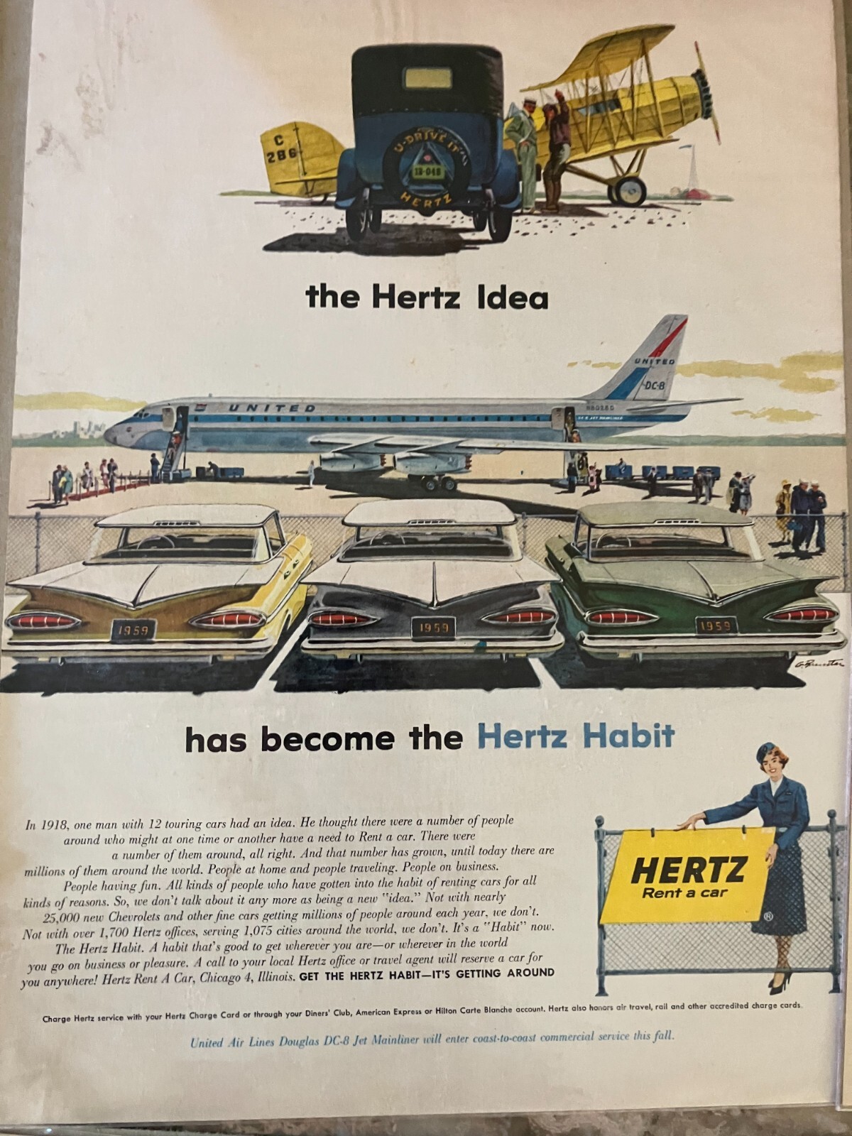 Htp Print 1959 Chevrolet Impala Wagon Belair Biscayne sdn htp*Original*ad print ...