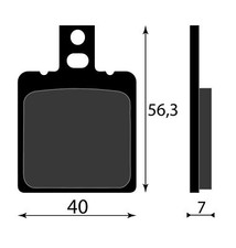 PASTIGLIE FRENO POSTERIORI GILERA CRONO 125 1991