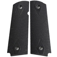 1911 Double Diamond Grips Black G10 Full Size Compact Springfield EMP PT1911