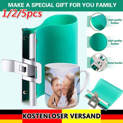 11OZ Tassen 3D Druck Sublimation Silikon Kautschuk Becher Clamps Wrap für Tassen