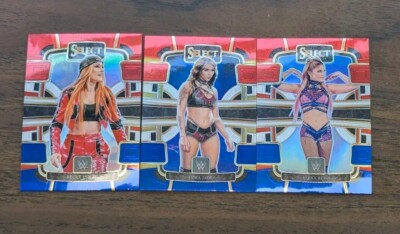 2024 Panini Select WWE Wrestling Complete your Set BLUE AND RED PRIZM