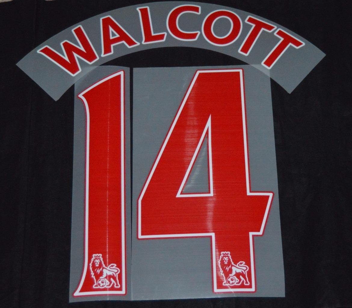 Arsenal walcott 14 Premier League Football Badge Name Set 2014/15