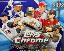 2023 Topps Chrome Sapphire Baseball - Base Vets & Rookies - You Pick!