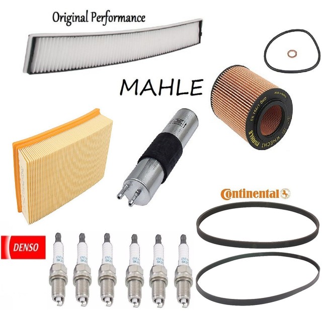 Tune Up Kit Air Fuel Oil Filters Spark Plugs for BMW 330Ci E46 2001