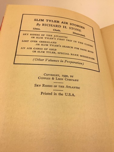 RICHARD R STONE Sky Riders of the Atlantic Hardcover - Imagen 5 de 5