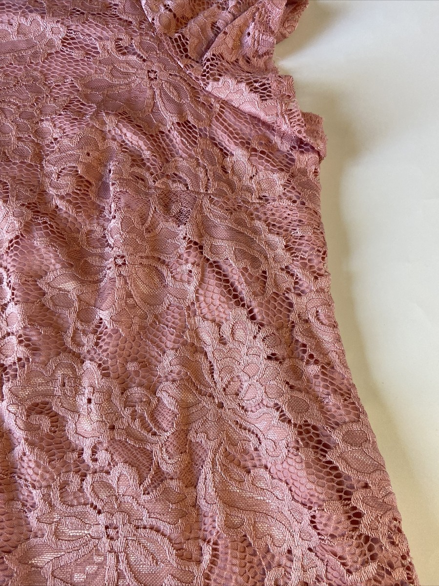 strapless open back dress The Betty Dress in Begonia Pink Lace 12 / Begonia Pink Lace main image 0