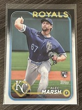 2024 Topps Series 1 #163 Alec Marsh Rookie RC Kansas City Royals Baseball Card. rookie card picture