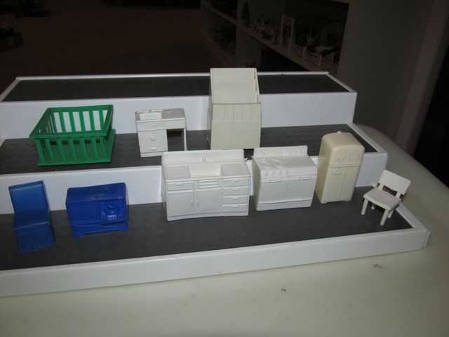 vintage plastic dollhouse