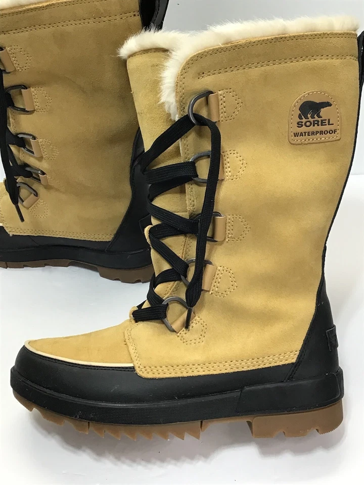 Botas altas Sorel TIVOLI™ IV para mujer talla 9,5 gamuza curry altas con cordones $170 Foto 4 de 4