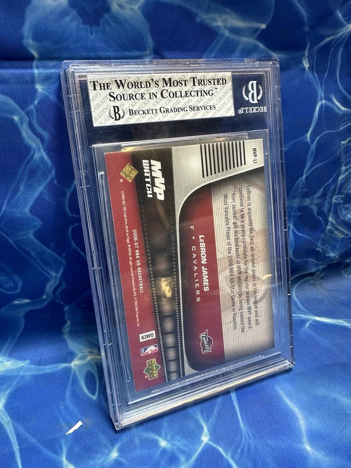 2006-07 UD Reserve - MVP Watch #MVP-LJ LeBron James EXCELLENT+ BECKETT - Image 2 of 2