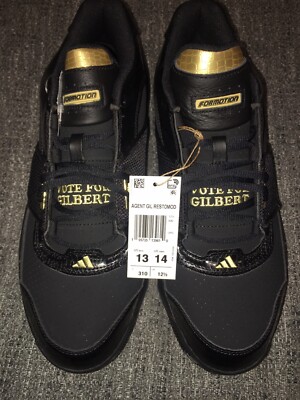 Adidas Agent Gil Restomod Basketball Shoes Black Gold Mens Size 13