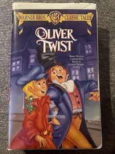 Oliver Twist Animated VHS Warner Brothers Classic Tales Clamshell w/ Rebate Card