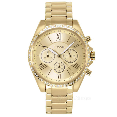 FOSSIL Modern Courier Womens Gold Chronograph Watch