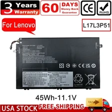✅L17L3P51 Battery For Lenovo ThinkPad E480 E485 E495 E580 E585 E490 E590 E595 US