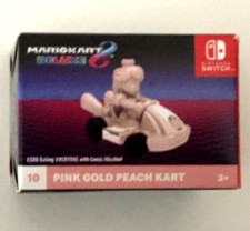 2024 McDonald MarioKart 8 Deluxe Gold Mario Kart Happy Meal Pink Gold Peach