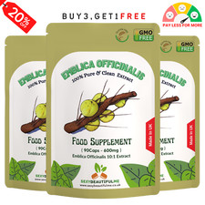 sbm Capsules Emblica Officinalis Bio Amla 6000mg Vitamine Végane 90 Gélules