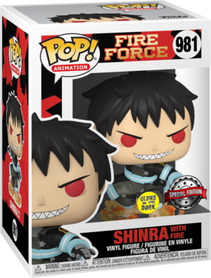 Fire Force - Shinra with Fire 981 Special Edition Glows - Funko Pop! - Vinyl Fig