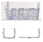 Bastone Asta Tenda Doccia Barra A U Tre Lati Angolare Bianca 80x80x80cm dfh
