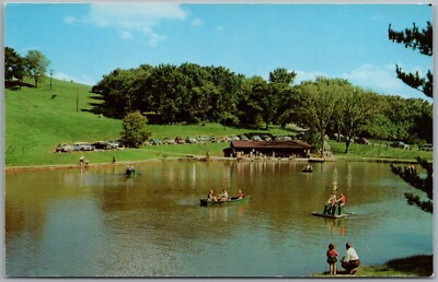 Schenk Lake Oglebay Park Wheeling W Virginia Postcard O110