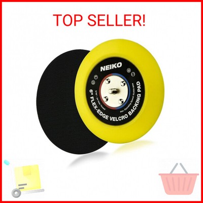Neiko 30267A Flexible-Edge Hook-and-Loop PU Backing Pad for DA Sander Polisher B