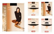 Women's elasticated mesh tights with cotton gusset, ARWA fishnet stocking, artic