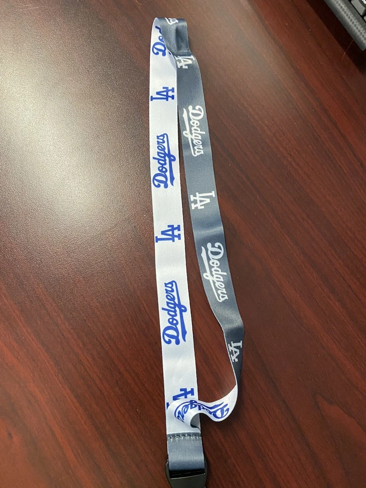 LOS ANGELES DODGERS TWO SIDED WHITE/ BLUE AND GREY/ WHITE LE KEY-LANYARD……MLB - Image 2 of 2