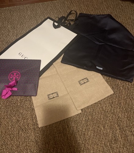 designer dust bags lot Gucci Prada