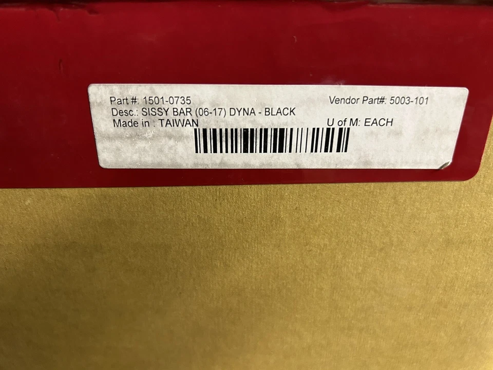 Barra Sissy Biltwell Inc. EXFIL - negra brillante - 5003-101 **NUEVA EN CAJA** 2006-2017 Dyna Foto 3 de 4