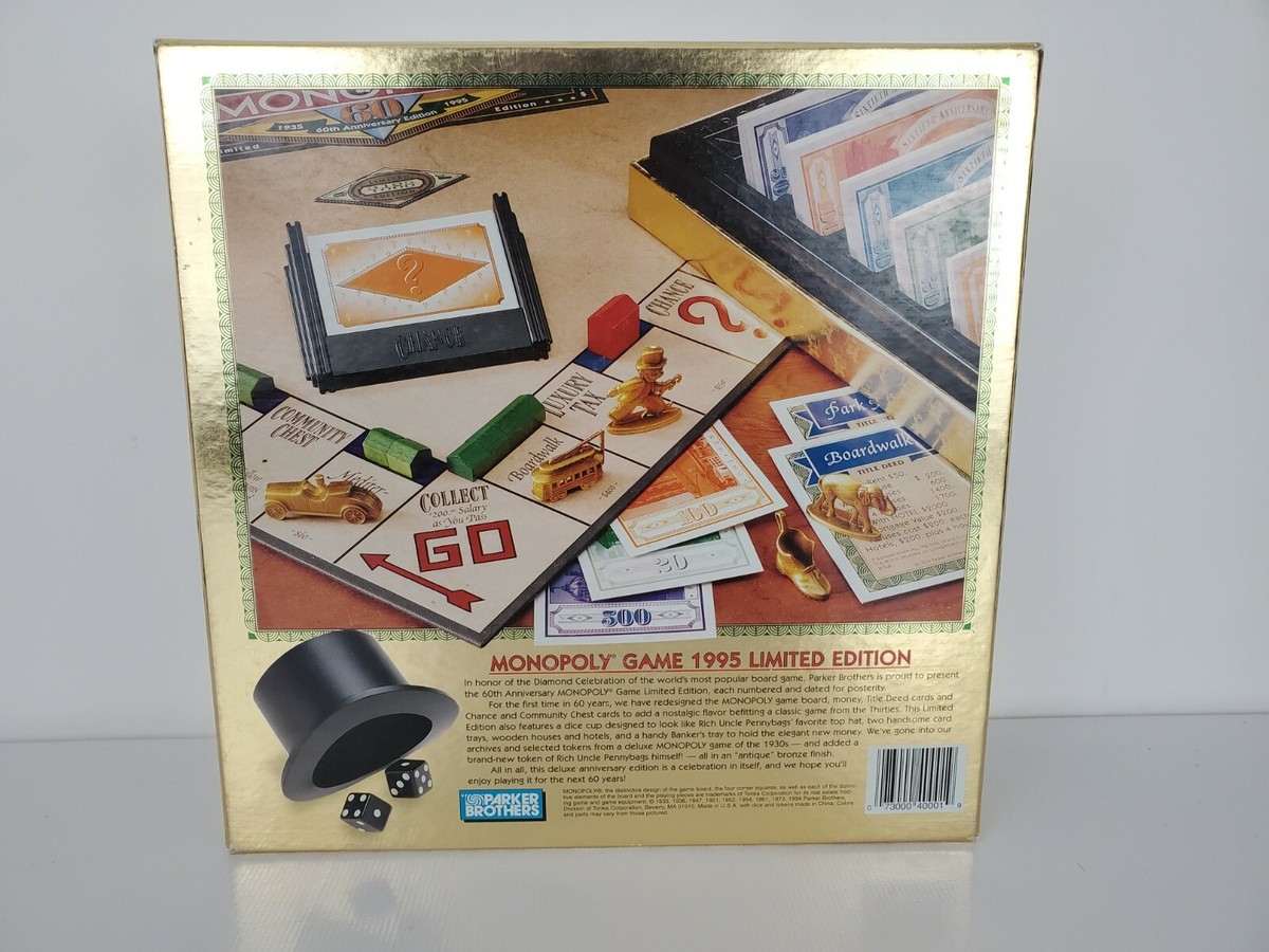 Monopoly 60th Anniversary 1935 - 1995 Limited Edition Board Game