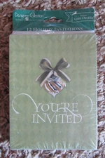NEW/sealed American Greetings set of 12 invitations & envelope & guest checklist