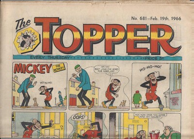 THE TOPPER COMIC + COA No 681 - 19 February 1966 VINTAGE & ORIGINAL PERFECT GIFT
