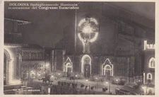 A451) BOLOGNA ILLUMINATED FOR THE IX EUCHARISTIC CONGRESS, SAN PETRONIO. VG.