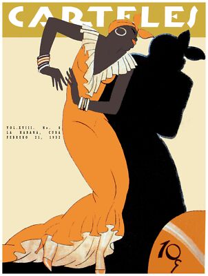 7789.Retro Black woman shadow dancing by herself.POSTER.art wall decor
