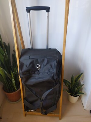 Carlton Grey Canvas Luggage Bag On Wheels Soft Shell Suitcase