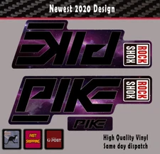 Rockshox Pike Style 2020 fork Sticker 5 styles- REPRODUCTION decal Vinyl