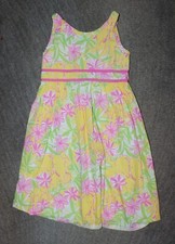 Lilly Pulitzer Girls Sleeveless Dress - Size 7 - EUC