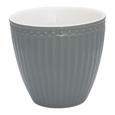 Greengate Latte Cup Becher ALICE Grau Everyday Geschirr STONE GREY 300 ml