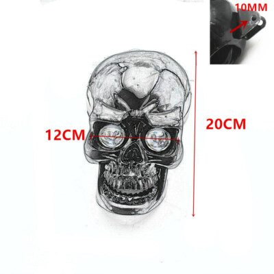 Handmade Motorcycle Skull Headlight LED Hi/Lo Beam Head Lamp
