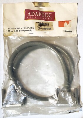 NEW Adaptec ACK-W2W-E External SCSI Cable, HD68M-M, 1-Meter, 493196-00 A