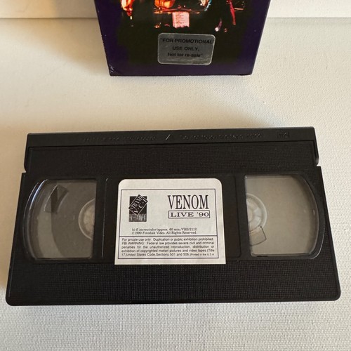 Venom Live '90 VHS Promo Not Rated Fotodisk Video LTD - Picture 6 of 7