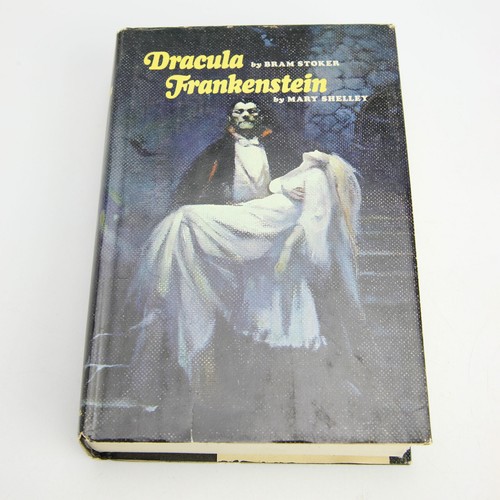 1970s Dracula and Frankenstein HCDJ Book Club Edition gutter code W6