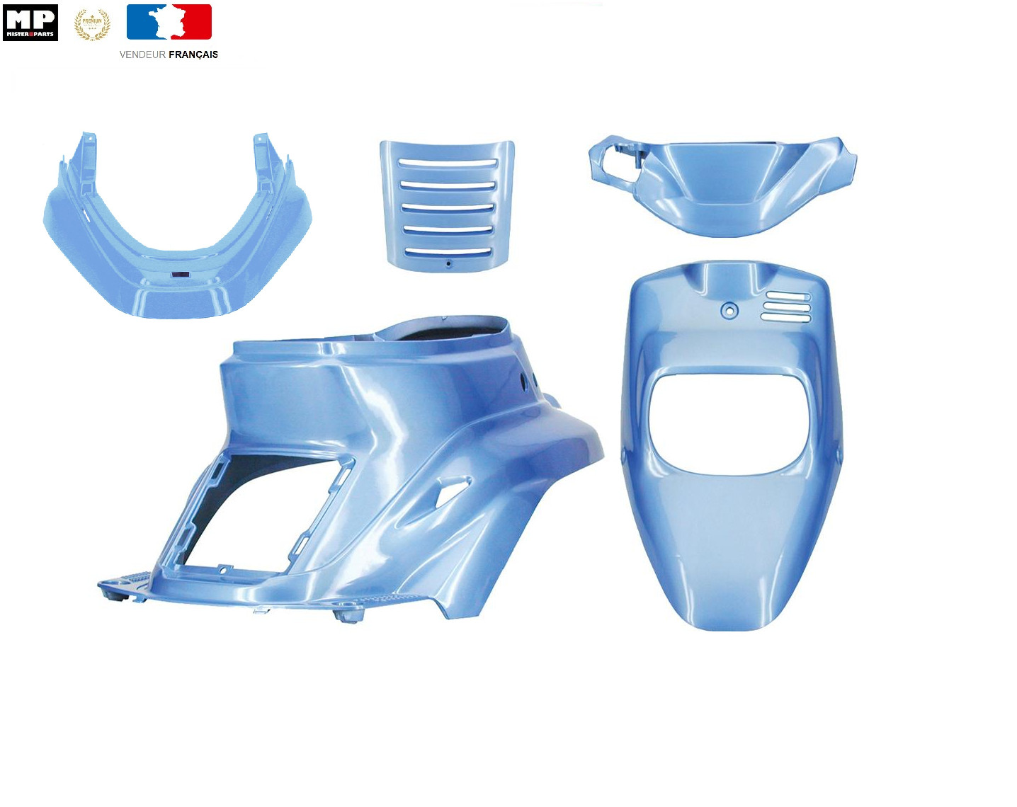 Carénage BWS jusqu'à 2003 bleu Hawaï pour remplacer vos coques cassées