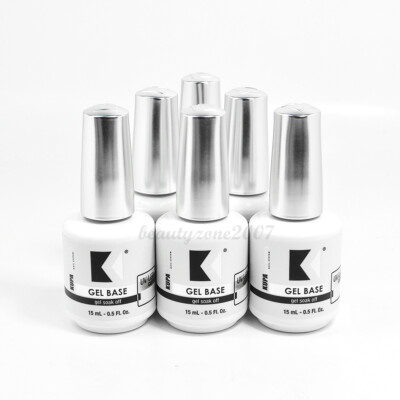 Kupa Gelfinity Gel Base Coat UV/LED Cure Soak Off 0.5oz (Pack of 6)