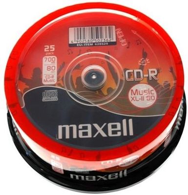 100 Maxell Rohlinge CD-R Audio 80 Minuten Musik Spindel