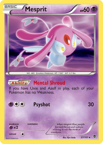 Mesprit Holofoil 37/101 Plasma Blast