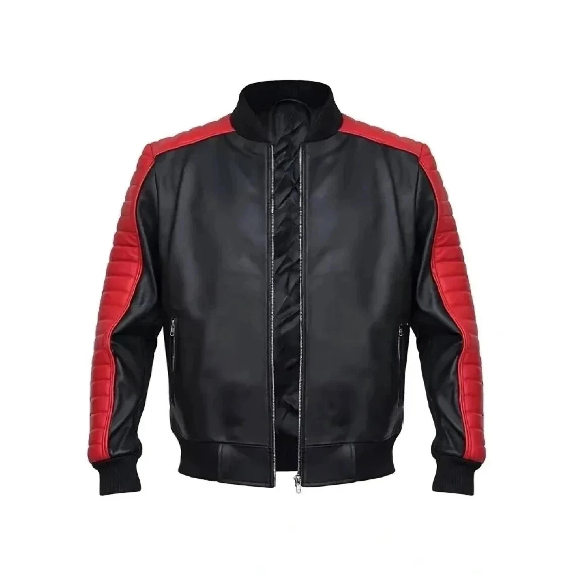 Handmade Ryan Gosling The Fall Guy Miami Vice Stunt Team Bomber Leather Jacket image 3