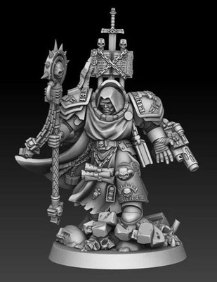 Silver Warden Curator w/ Stave | Silver Wardens | Sci-Fi Miniature | DMG Minis