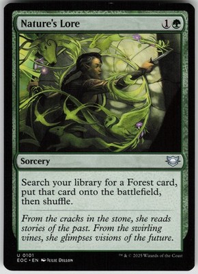 Nature's Lore Commander: Edge of Eternities 0101 Uncommon NM MTG